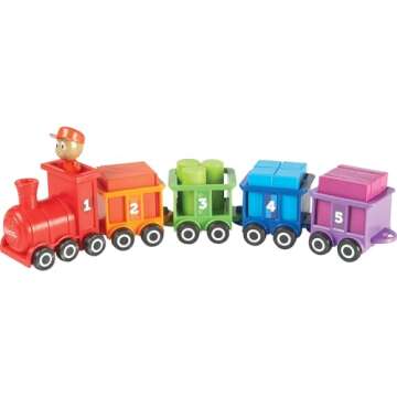 Learning Resources Count & Color Choo Choo, Interactive Train Learning Toy, 21 Pieces, Ages 2+