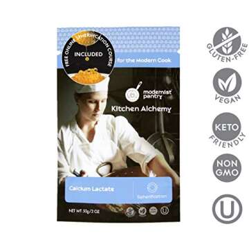 Pure Calcium Lactate ⊘ Non-GMO Vegan OU Kosher Certified - 50g/2oz