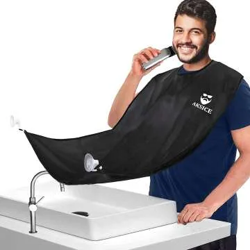 Beard Bib Apron for Easy Shaving - Waterproof and Non-Stick