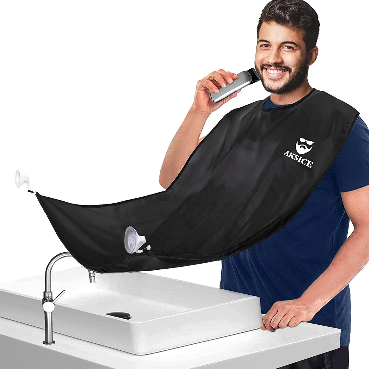 Beard Bib Apron for Easy Shaving - Waterproof and Non-Stick
