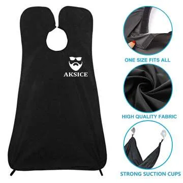 Beard Bib Apron for Easy Shaving - Waterproof and Non-Stick