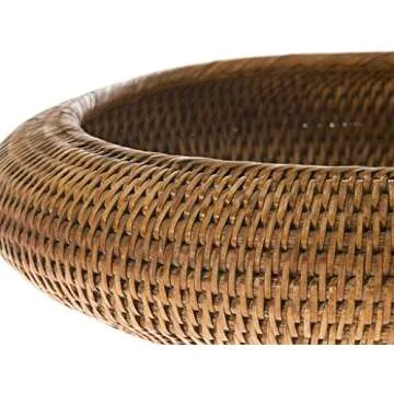 KOUBOO La Jolla Rattan Fruit Bowl for Elegant Decor