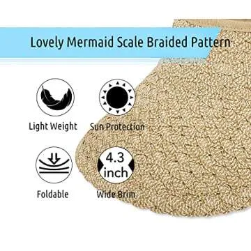 Stylish Adjustable Sun Visor Hat for Women - Lightweight Protection