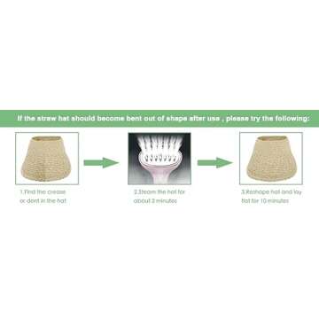 Sun Visors for Women Hats Visors for Women Golf Visor Beach Hats for Women Foldable Sun Visor Hat Straw Visor Hat Sunmmer Hats, Beige/Brown