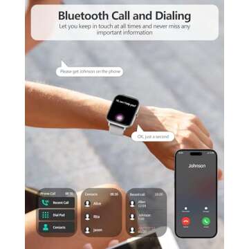 Smart Watch for Men Women, 1.83" HD Fitness Tracker with Answer/Make Calls, Heart Rate/Blood Oxygen/...