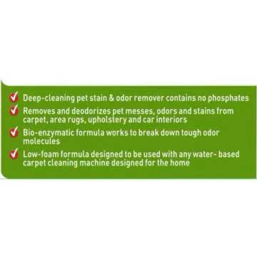 Nature’s Miracle Carpet Shampoo, Deep-Cleaning Pet Stain And Odor Remover, 64 Ounces