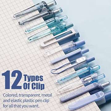 Four Candies 12Pack Pastel Gel Ink Pen Set for Stylish Writing