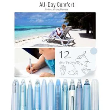 Four Candies 12Pack Pastel Gel Ink Pen Set for Stylish Writing