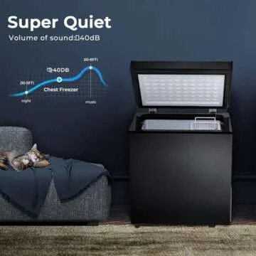 Electactic Chest Freezer 1.8 Cubic Feet Compact Freezer with 2 Removable Baskets, Free Standing Top open Door Deep Freezer, Adjustable Temperature for Home Dorm, Bar, Basement, Kitchen