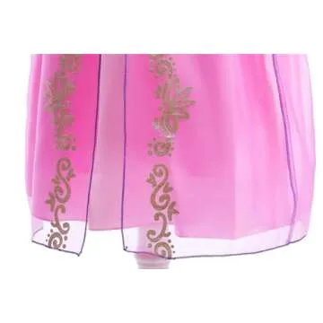 Dressy Daisy Little Girls Long Hair Princess Fancy Dress Up Costume Halloween Birthday Party Cosplay Outfit with Size 6