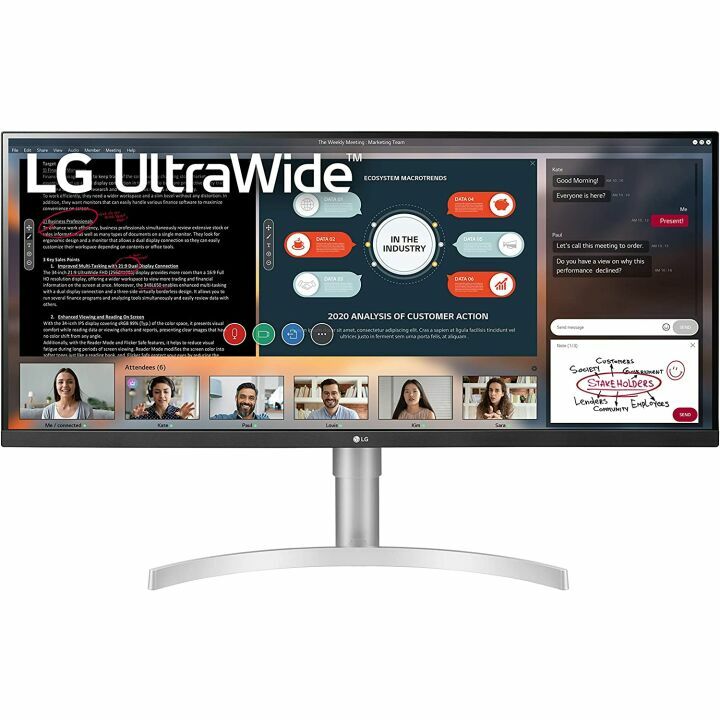 LG 34WN650 W 34" UltraWide DisplayHDR Monitor