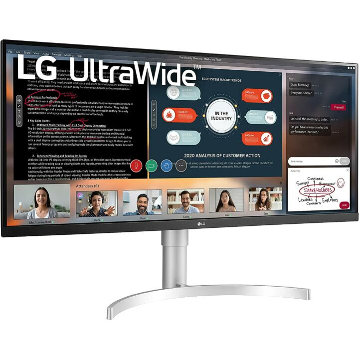 LG 34WN650 W 34" UltraWide DisplayHDR Monitor