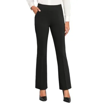 Agenlulu Women's High Waisted Bootcut Dress Pants - Stretch & Comfort