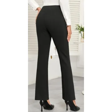Agenlulu Women's Stretch Bootcut Dress Pants High Waisted