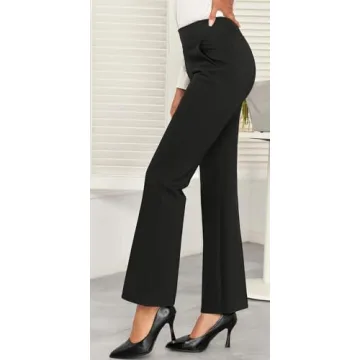 Agenlulu Women's Stretch Bootcut Dress Pants High Waisted