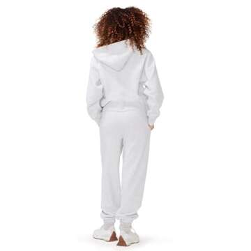 KUT & SO Womens Sweatsuits – Oversized Track Suit 2-Piece Set Includes Zip Hoodie and High-Rise Sweatpants Heather Gray X-Small