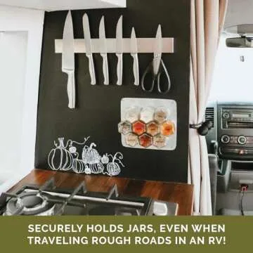 Gneiss Spice Stainless Finish Wall Plate Base for Magnetic Spice Jars, Medium 10x12 Inches (Jars Not Included)