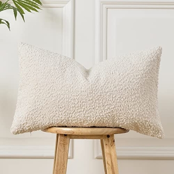 Stylish Sunkifover Textured Boucle Pillow Cover 12x20