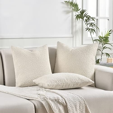 Stylish Sunkifover Textured Boucle Pillow Cover 12x20