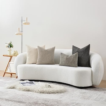 Stylish Sunkifover Textured Boucle Pillow Cover 12x20