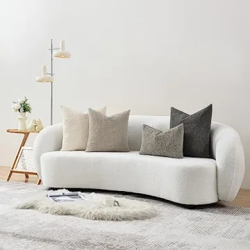 Stylish Sunkifover Textured Boucle Pillow Cover 12x20