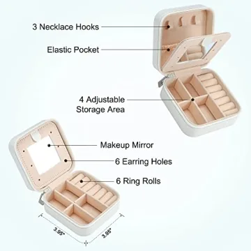 Trendy Travel Jewelry Box - Perfect Gift for Girls
