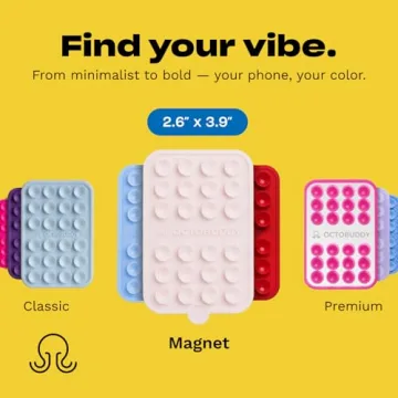 OCTOBUDDY Magnet - Dual Magnetic & Suction Phone Mount