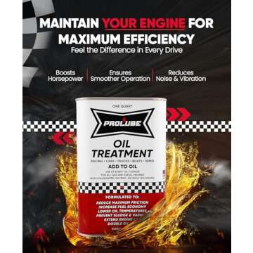 Prolube Oil Treatment - Engine Oil Additive for Gas & Diesel Engines - Reduces Wear, Noise, Vibratio...