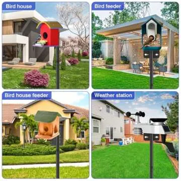 80 Inch Adjustable Bird Feeder Pole: Durable & Versatile for Birdhouses