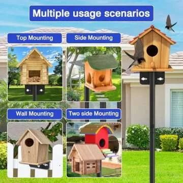 Adjustable 80 Inch Bird Feeder Pole for Outdoor Decor