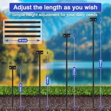 Adjustable 80 Inch Bird Feeder Pole for Outdoor Decor