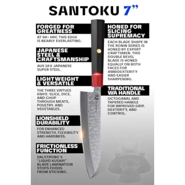 Dalstrong 7 Inch Santoku Knife - Precision Performance