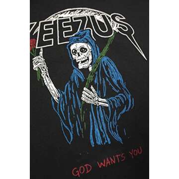 Lectro Click2tshirt Men's Reaper Rose Tour tee American Hip Hop Rapper Gang T-Shirt Click2tshirt XL ...