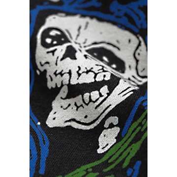 Lectro Click2tshirt Men's Reaper Rose Tour tee American Hip Hop Rapper Gang T-Shirt Click2tshirt XL Dark Grey