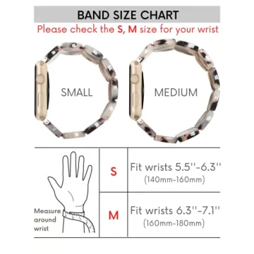 Heesch Tortoise Apple Watch Band for Women - Stretchy Design
