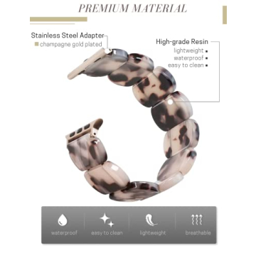 Heesch Tortoise Apple Watch Band for Women - Stretchy Design