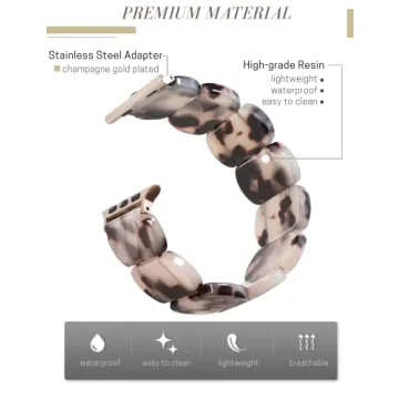 Heesch Tortoise Apple Watch Band for Women - Stretchy Design