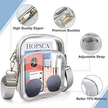 COROMAY Clear Purse Stadium Approved Crossbody Bag