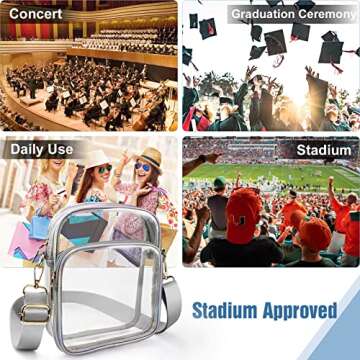 COROMAY Clear Purse Stadium Approved Crossbody Bag