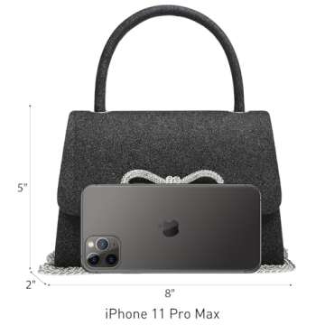 Dasein Women's Evening Bag with Glittering Accents