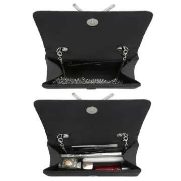 Dasein Women's Evening Bag with Glittering Accents