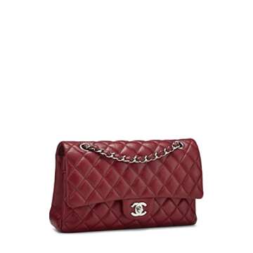 Chanel Red Quilted Caviar Classic Flap Bag - Timeless Elegance
