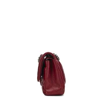 Chanel Red Quilted Caviar Classic Flap Bag - Timeless Elegance