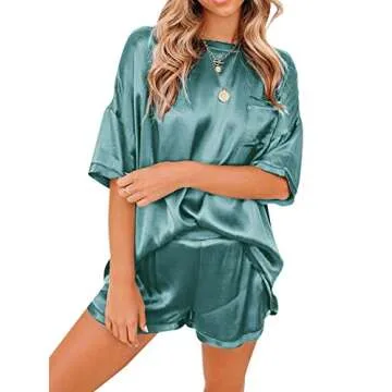 Stylish LYANER Women's Satin Pajama Set for Summer