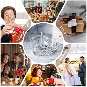 Elegant Heart Crystal Ring Holder Dish for Jewelry