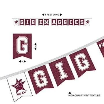 College Flags & Banners Co. Texas A&M Aggies Banner String Pennant Flags