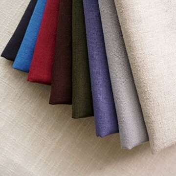 Jeanerlor Set of 2 SureGuard Pillowcase Cousion Cover Decor Natural Cotton Linen with Unique Design to Embellish Study Room/House/Office, 20"x20"(50 x 50cm), Brown