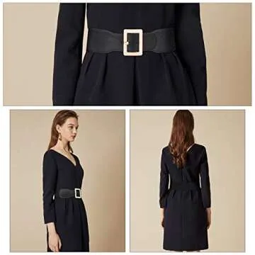 Stylish JASGOOD Women's Vintage Elastic Dress Waist Belt