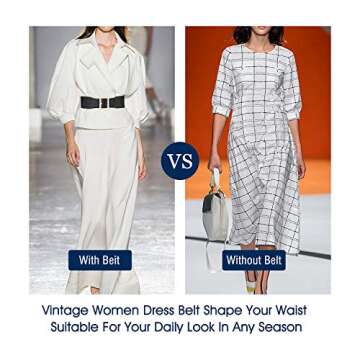 Stylish JASGOOD Women's Vintage Elastic Dress Waist Belt