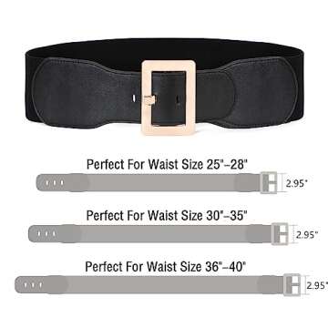 Stylish JASGOOD Women's Vintage Elastic Dress Waist Belt